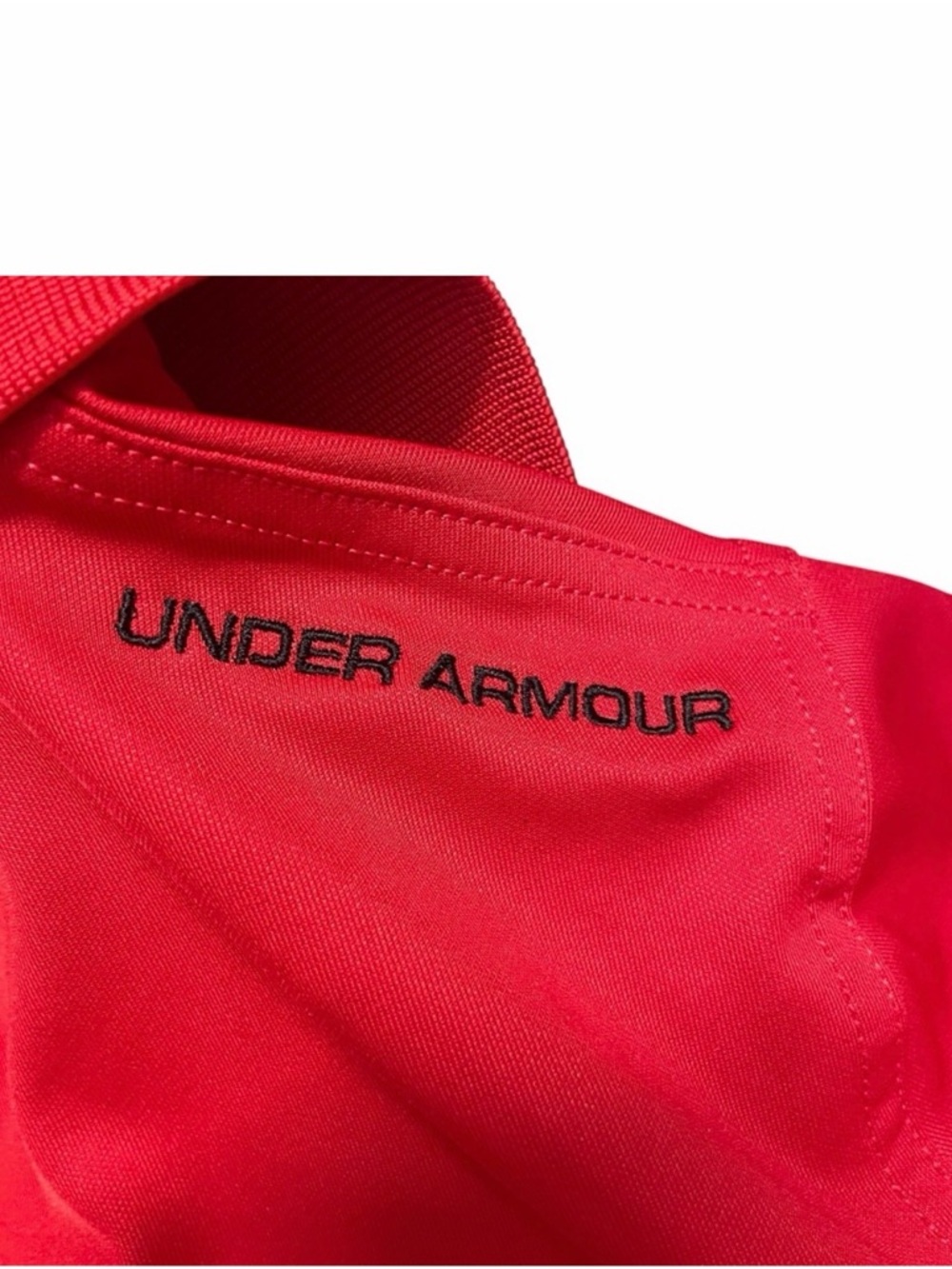 Youth Boys Under Armour Polo Shirt Bundle- Set of 2 | Black/Red | Size YS - Picture 9 of 10